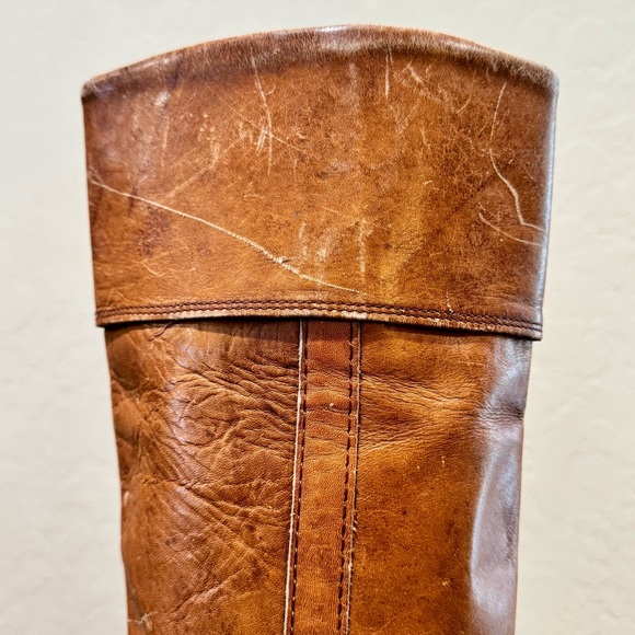 Frye Vintage Knee High Leather Campus Boots - Picture 2 of 14
